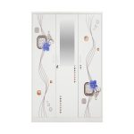 Three-door split opposite-opening printed cabinet